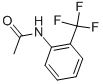 structure of CAS# 344-62-7, 2'-(Trifluoromethyl)Acetanilide;N-[2-(Trifluoromethyl)Phenyl]Ethanamide;St5407000;Zinc00126903