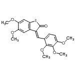 CAS#: 344243-13-6， (3Z)-5,6-Dimethoxy-3-(2,3,4-Trimethoxybenzylidene)-1-Benzothiophen-2(3H)-One