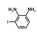 structure of CAS# 34446-43-0, 3-Iodo-1,2-Benzenediamine;1,2-Diamino-3-iodobenzene;3-iodobenzene-1,2-diamine;3-Iodobenzene-1,2-diamine 97%