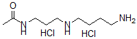 结构式 CAS# 34450-16-3, N-[3-(4-氨基丁基氨基)丙基]乙酰胺二盐酸盐