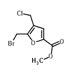 CAS#: 3447-57-2， Methyl 5-(Bromomethyl)-4-(Chloromethyl)-2-Furoate