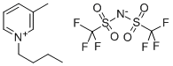 structure of CAS# 344790-86-9, 1-Butyl-3-methylpyridinium bis(trifluoromethylsulfonyl)imide;N-Butyl-3-Methylpyridiniumbis(Trifluoromethylsulfonyl)Imide,99%[Bmpim];N-BUTYL-3-METHYLPYRIDINIUM BIS(TRIFLUOROMETHYLSULFONYL)IMIDE  [BMPLM];N-Butyl-3-Methylpyridinium Bis(Trifluormethylsulfonyl)Imide