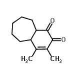 CAS#: 344886-45-9， 3,4-Dimethyl-5,6,7,8,9,9A-Hexahydro-1H-Benzo[7]Annulene-1,2(4aH)-Dione