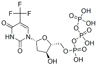 CAS 登录号：345-03-9， [(2R,3S,5R)-5-[2,4-二氧代-5-(三氟甲基)嘧啶-1-基]-3-羟基四氢呋喃-2-基]甲基(羟基-膦酰氧基磷酰)磷酸氢酯