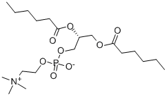 structure of CAS# 34506-67-7, 1,2-Dihexanoyl-Sn-Glycero-3-Phosphocholine;DL-Alpha-Phosphatidylcholine, Dihexanoyl-D40;1,2-DIHEXANOYL-SN-GLYCERO-3-PHOSPHOCHOLINE;1,2-DICAPROYL-SN-GLYCERO-3-PHOSPHOCHOLINE