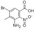 CAS#: 34545-22-7， 2-Nitro-3-Amino-4-Methyl-5-Bromobenzoic Acid