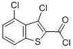 structure of CAS# 34576-86-8, 3,4-Dichlorobenzo[b]Thiophene-2-Carbonyl Chloride;Benzo[B]Thiophene-2-Carbonyl Chloride, 3,4-Dichloro-;3,4-Dichloro-1-Benzothiophene-2-Carbonyl Chloride