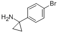 structure of CAS# 345965-54-0, 1-(4-Bromo-Phenyl)-Cyclopropylamine;Cyclopropanamine, 1-(4-Bromophenyl)-;1-(4-BROMO-PHENYL)-CYCLOPROPYLAMINE;1-(4-BROMOPHENYL)CYCLOPROPANAMINE