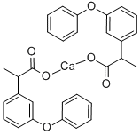 structure of CAS# 34597-40-5, Fenoprofen Calcium;Calcium 2-(3-Phenoxyphenyl)Propionate;(+-)-Alpha-Methyl-3-Phenoxybenzeneacetic Acid Calcium Salt;2-(3-Phenoxyphenyl)Propionic Acid Calcium Salt