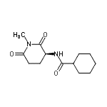 CAS 登录号：346586-05-8， N-[(3S)-1-甲基-2,6-二氧代-3-哌啶基]环己烷甲酰胺