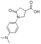 结构式 CAS# 346644-26-6, (3S)-1-(4-二甲基氨基苯基)-5-氧代吡咯烷-3-羧酸