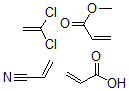 CAS 登录号：34755-29-8， 2-丙烯酸与1,1-二氯乙烯,甲基2-丙烯酸酯和2-丙烯腈的聚合物