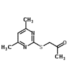 CAS 登录号：348138-15-8， 1-[(4,6-二甲基-2-嘧啶基)硫基]丙酮