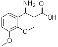 structure of CAS# 34840-98-7, 3-Amino-3-(2,3-Dimethoxyphenyl)Propanoic Acid;(R)-3-Amino-3-(2,3-dimethoxyphenyl)propionic acid;(S)-3-Amino-3-(2,3-dimethoxyphenyl)propionic acid;3-AMINO-3-(2,3-DIMETHOXY-PHENYL)-PROPIONIC ACID