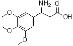structure of CAS# 34841-00-4, 3-Amino-3-(3,4,5-Trimethoxyphenyl)Propanoic Acid;3-AMINO-3-(3,4,5-TRIMETHOXY-PHENYL)-PROPIONICACID;MFCD01871316