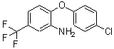 structure of CAS# 349-20-2, 2-(4-Chlorophenoxy)-5-(Trifluoromethyl)Aniline;[2-(4-Chlorophenoxy)-5-(Trifluoromethyl)Phenyl]Amine;Zinc01847547