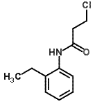结构式 CAS# 349090-40-0, 3-氯-N-(2-乙基苯基)丙酰胺