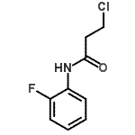 结构式 CAS# 349097-66-1, 3-氯-N-(2-氟苯基)丙酰胺
