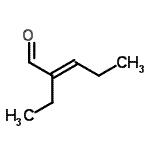 CAS#: 3491-57-4， (2E)-2-Ethyl-2-Pentenal