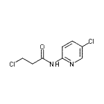 structure of CAS# 349124-70-5, 3-Chloro-N-(5-Chloro-2-Pyridinyl)Propanamide;3-chloro-N-(5-chloro-2-pyridinyl)propanamide;3-chloro-N-(5-chloropyridin-2-yl)propanamide;MFCD02767277