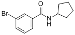 structure of CAS# 349405-34-1, 3-Bromo-N-Cyclopentylbenzamide;3-Bromo-N-Cyclopentylbenzamide