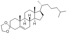 CAS#: 3496-88-6， (8S,9S,10R,13R,14S,17R)-10,13-Dimethyl-17-[(2R)-6-Methylheptan-2-Yl]Spiro[1,2,4,7,8,9,11,12,14,15,16,17-Dodecahydrocyclopenta[a]Phenanthrene-3,2'-1,3-Dioxolane]