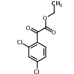 结构式 CAS# 34966-51-3, 乙基(2,4-二氯苯基)(氧代)乙酸酯