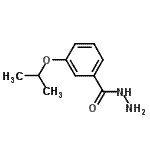 structure of CAS# 350989-60-5, 3-Isopropoxybenzohydrazide;3-(propan-2-yloxy)benzohydrazide;3-iso-Propoxy-benzoic acid hydrazide;3-ISOPROPOXY-BENZOIC ACID HYDRAZIDE
