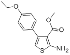 structure of CAS# 350989-81-0, 2-Amino-4-(4-Ethoxyphenyl)Thiophene-3-Carboxylic Acid Methyl Ester;Methyl 2-Amino-4-(4-Ethoxyphenyl)Thiophene-3-Carboxylate(SALTDATA: FREE);2-AMINO-4-(4-ETHOXYPHENYL)THIOPHENE-3-CARBOXYLIC ACID METHYL ESTER;Methyl 2-Amino-4-(4-Ethoxyphenyl)Thiophene-3-Carboxylate