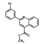 CAS#: 350989-85-4， Methyl 2-(3-Bromophenyl)-4-Quinolinecarboxylate