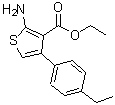 structure of CAS# 350989-99-0, Ethyl 2-Amino-4-(4-Ethylphenyl)-3-Thiophenecarboxylate;2-Amino-4<wbr>-(4-ethyl<wbr>-phenyl)-<wbr>thiophene<wbr>-3-carbox<wbr>ylic acid<wbr> ethyl es<wbr>ter;ethyl 2-amino-4-(4-ethylphenyl)-3-thiophenecarboxylate;Ethyl 2-amino-4-(4-ethylphenyl)thiophene-3-carboxylate
