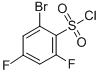 structure of CAS# 351003-42-4, 2-Bromo-4,6-Difluorobenzenesulfonyl Chloride;2-BROMO-4,6-DIFLUOROBENZENESULPHONYL CHLORIDE;2-BROMO-4,6-DIFLUOROBENZENESULFONYL CHLORIDE