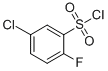 structure of CAS# 351003-49-1, 5-Chloro-2-Fluorobenzenesulfonyl Chloride;Benzenesulfonyl Chloride, 5-Chloro-2-Fluoro- (9CI);5-Chloro-2-Fluorobenzene-1-Sulfonyl Chloride;5-Chloro-2-Fluorobenzenesulfony1  Chloride