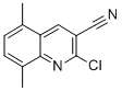structure of CAS# 351363-12-7, 2-Chloro-5,8-dimethyl-quinoline-3-carbonitrile;2-CHLORO-5,8-DIMETHYLQUINOLINE-3-CARBONITRILE