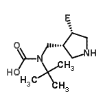 CAS#: 351369-58-9， {[(3R,4S)-4-Fluoro-3-Pyrrolidinyl]Methyl}(2-Methyl-2-Propanyl)Carbamic Acid