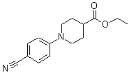 structure of CAS# 352018-90-7, Ethyl 1-(4-Cyanophenyl)-4-Piperidinecarboxylate;ETHYL 1-(4-CYANOPHENYL)-4-PIPERIDINECARBOXYLATE;Ethyl 1-(4-Cyanophenyl)Piperidine-4-Carboxylate;ETHYL 1-(CYANOPHENYL)-4-PIPERIDINECARBOXYLATE