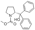 结构式 CAS# 352535-69-4, (R)-(+)-N-甲氧羰基-alpha,alpha-二苯基-2-吡咯烷甲醇