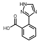 structure of CAS# 35257-24-0, 2-(4H-1,2,4-Triazol-3-Yl)Benzoic Acid;2-(1H-1,2,4-triazol-5-yl)benzoic acid;MFCD12027005;MFCD20502465