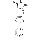 CAS#: 35274-39-6， (5Z)-5-{[5-(4-Bromophenyl)-2-Furyl]Methylene}-2-Thioxo-1,3-Thiazolidin-4-One