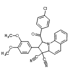 CAS#: 353271-48-4， 1-(4-Chlorobenzoyl)-2-(3,4-Dimethoxyphenyl)-1,2-Dihydropyrrolo[1,2-a]Quinoline-3,3(3aH)-Dicarbonitrile