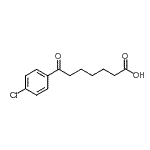 structure of CAS# 35333-20-1, 7-(4-Chlorophenyl)-7-Oxoheptanoic Acid;7-(4-Chlorophenyl)-7-oxoheptanoic acid;MFCD01320021