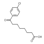 structure of CAS# 35333-22-3, 8-(4-Chlorophenyl)-8-Oxooctanoic Acid;8-(4-Chlorophenyl)-8-oxooctanoic acid