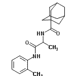 CAS 登录号：353492-17-8， N-{1-[(2-甲基苯基)氨基]-1-氧代-2-丙基}-1-金刚烷甲酰胺