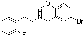 CAS 登录号：353779-39-2， N-(5-溴-2-甲氧基苄基)-2-(2-氟苯基)乙胺