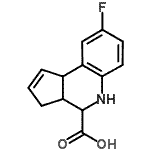 structure of CAS# 354816-24-3, 8-Fluoro-3A,4,5,9B-Tetrahydro-3H-Cyclopenta[c]Quinoline-4-Carboxylic Acid;3H-cyclop<wbr>enta[c]qu<wbr>inoline-4<wbr>-carboxyl<wbr>ic acid, <wbr>8-fluoro-<wbr>3a,4,5,9b<wbr>-tetrahyd<wbr>ro-;8-fluoro-<wbr>3,4,5,3a,<wbr>9b-pentah<wbr>ydrocyclo<wbr>penta[1,2<wbr>-c]quinol<wbr>ine-4-car<wbr>boxylic a<wbr>cid;8-fluoro-<wbr>3a,4,5,9b<wbr>-tetrahyd<wbr>ro-3H-cyc<wbr>lopenta[c<wbr>]quinolin<wbr>e-4-carbo<wbr>xylic acid