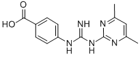 structure of CAS# 354994-01-7, 4-[[[(4,6-Dimethyl-2-Pyrimidinyl)Amino]Iminomethyl]Amino]-Benzoic Acid;4-[[Amino-[(4,6-Dimethyl-2-Pyrimidinyl)Imino]Methyl]Amino]Benzoic Acid;4-[[(E)-Amino-[(4,6-Dimethyl-2-Pyrimidinyl)Imino]Methyl]Amino]Benzoic Acid;4-[[(Z)-Amino-[(4,6-Dimethyl-2-Pyrimidinyl)Imino]Methyl]Amino]Benzoic Acid