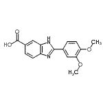 CAS#: 355022-55-8， 2-(3,4-Dimethoxyphenyl)-1H-Benzimidazole-6-Carboxylic Acid
