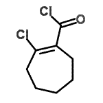 CAS#: 35582-49-1， 2-Chloro-1-Cycloheptene-1-Carbonyl Chloride