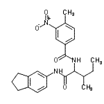 CAS#: 356054-66-5， N-(2,3-Dihydro-1H-Inden-5-Yl)-N<Sup>2</Sup>-(4-Methyl-3-Nitrobenzoyl)Isoleucinamide