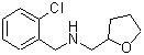 structure of CAS# 356532-08-6, (2-Chloro-Benzyl)-(Tetrahydro-Furan-2-Ylmethyl)-Amine;(2-Chlorophenyl)Methyl-[[(2R)-Tetrahydrofuran-2-Yl]Methyl]Ammonium;(2-Chlorophenyl)Methyl-[[(2R)-2-Tetrahydrofuranyl]Methyl]Ammonium;(2-Chlorobenzyl)-(Tetrahydrofurfuryl)Ammonium